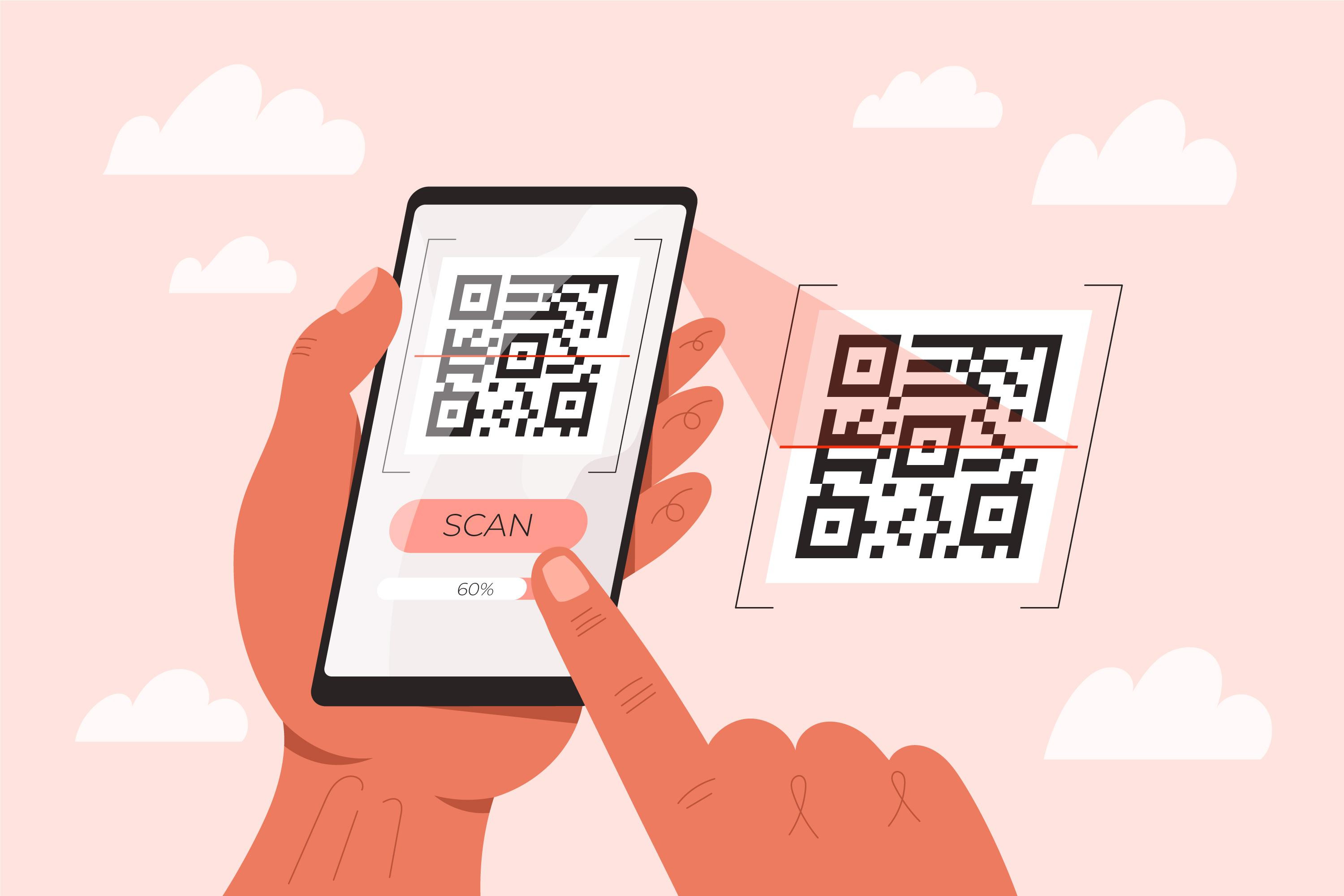 Снять наличные по qr коду. QR код сканер. Сканирование QR кода. QR код сканер картинка. Сканирование QR кода иллюстрация.